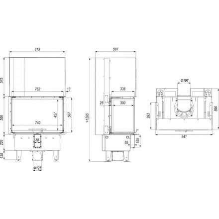 Каминная топка DEFRO HOME INTRA SM C G в Слониме