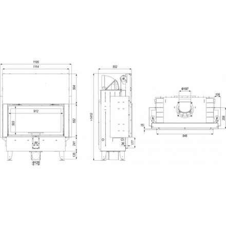 Каминная топка DEFRO HOME INTRA LA G в Слониме