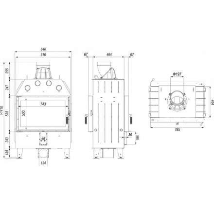 Каминная топка DEFRO HOME INTRA ME T в Слониме