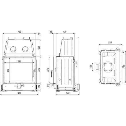 Каминная топка PORTAL ME в Слониме