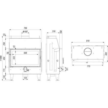 Каминная топка IMPULS ME в Слониме
