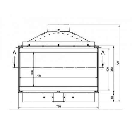 Каминная топка KFD ECO MAX 7 3F standard в Слониме