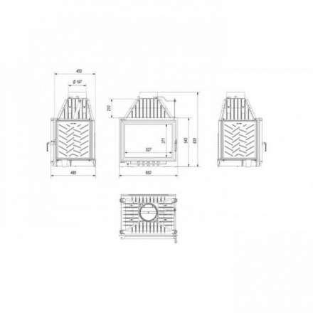 Каминная топка Kratki ZUZIA/ECO в Слониме