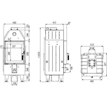 Каминная топка DEFRO HOME INTRA XSM в Слониме