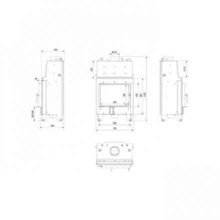 Каминная топка Kratki MBM/PW/10/W в Слониме