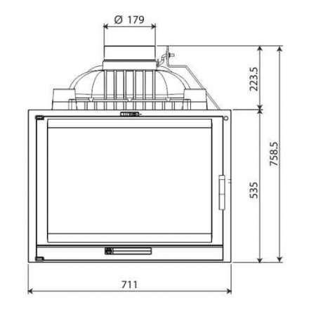 Каминная топка NORDflam LB CDP в Слониме