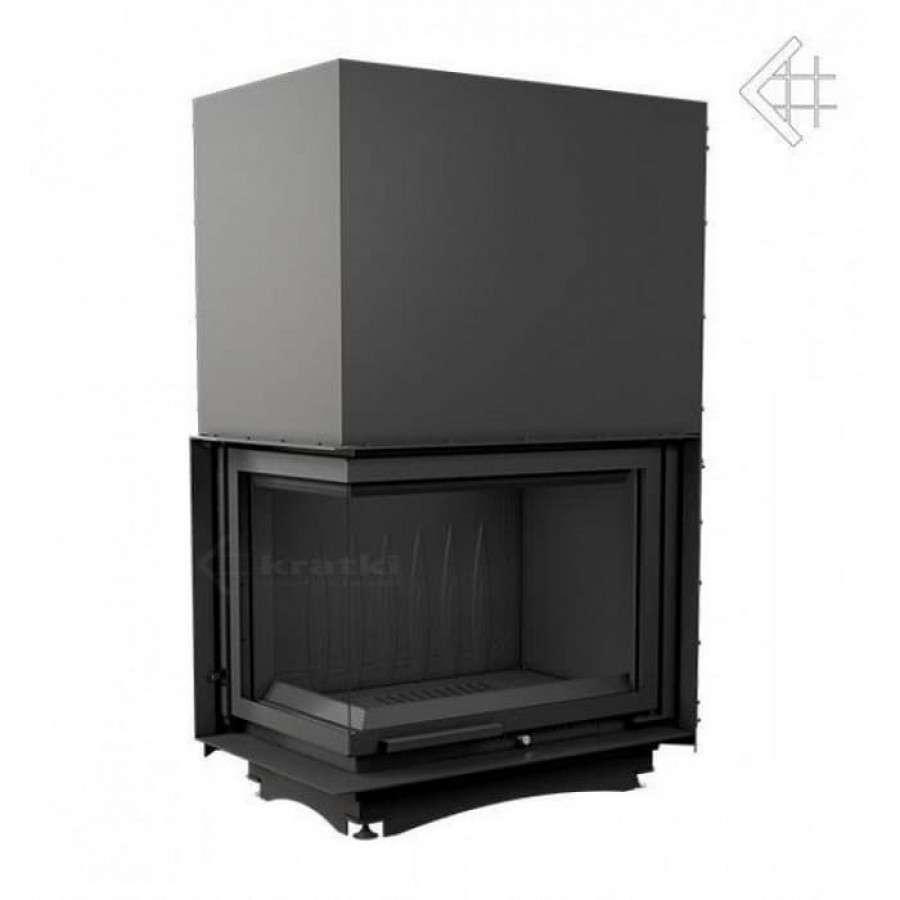 Каминная топка Kratki Amelia/L/BS/G (угловое стекло слева, гильотина) Амазонка бай фото в Слониме