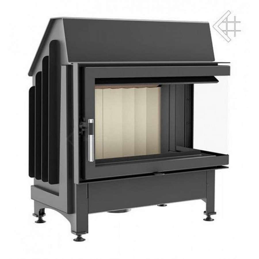 Каминная топка Kratki Zibi/P/BS (угловое стекло справа) Амазонка бай фото в Слониме