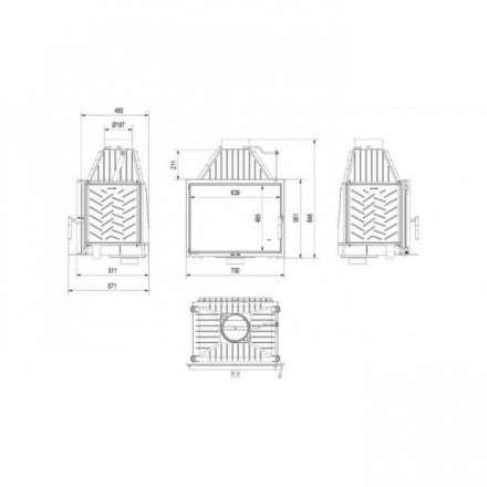 Каминная топка Kratki Zosia 12 в Слониме