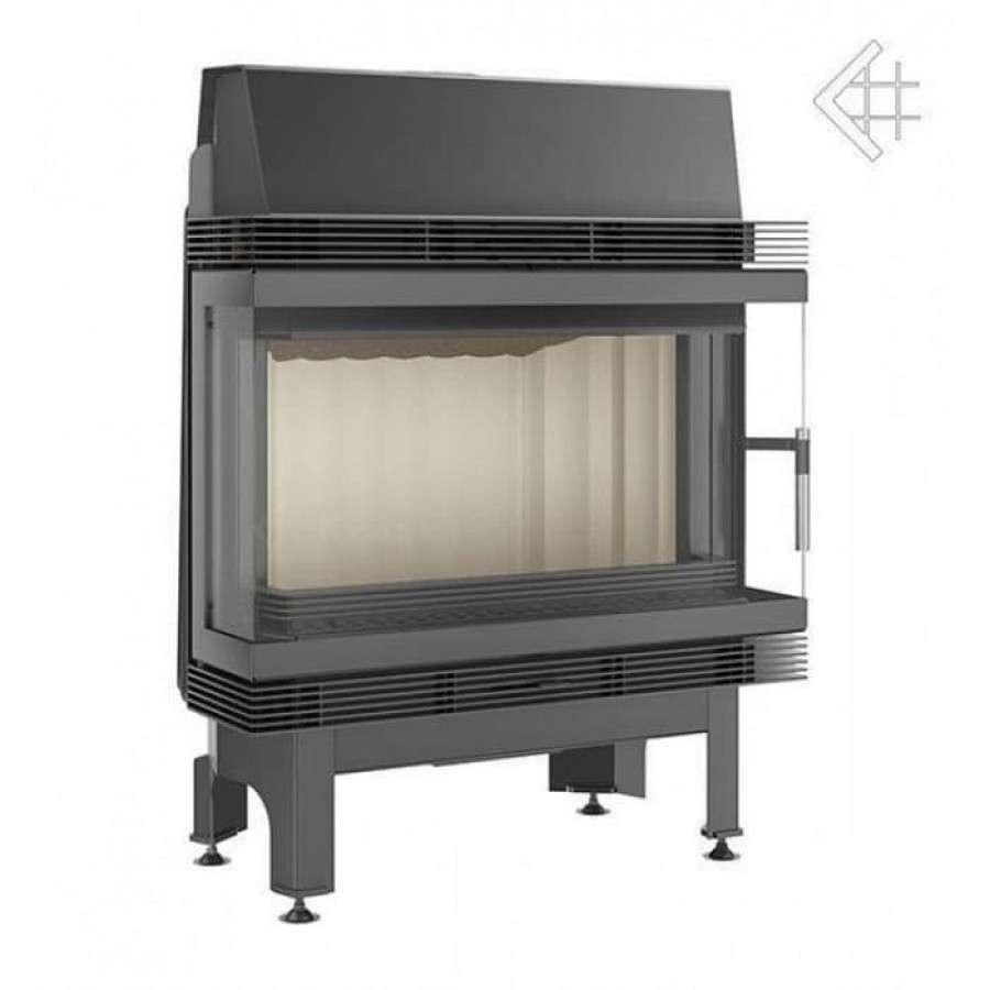 Каминная топка Kratki Blanka 670/570/LP/BS (угловое стекло слева-справа) Амазонка бай фото в Слониме