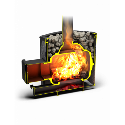 Печь для бани Теплодар Былина-сетка-18Ч Панорама (1.1) в Слониме