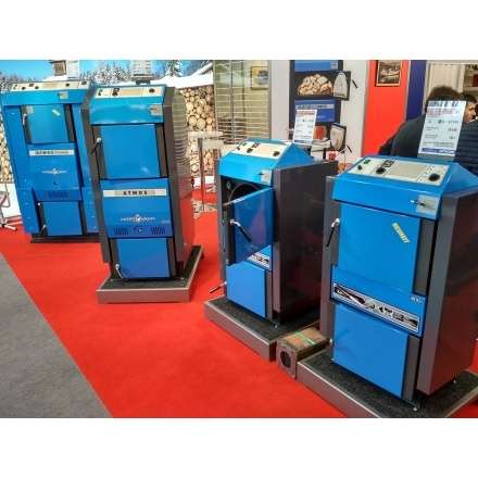 Твердотопливный котёл Atmos DC 18 S с горелкой и бункером Амазонка бай фото в Слониме