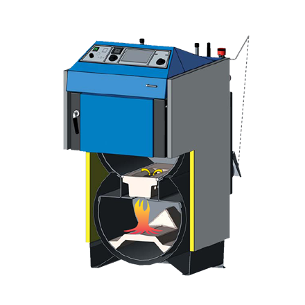 Твердотопливный котёл Atmos DC50S в Слониме