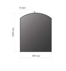 Лист напольный Везувий, 2мм, черный 1000*800*2 R641 в Слониме