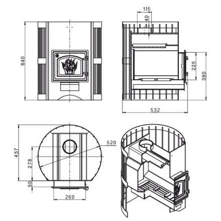 Печь для бани Везувий Скиф Стандарт 16 (ДТ-3) б/в 2022 в Слониме