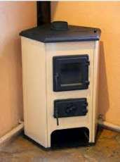 Купить Печь-камин MBS Corner кремовый сталь в Слониме Амазонка бай фото в Слониме