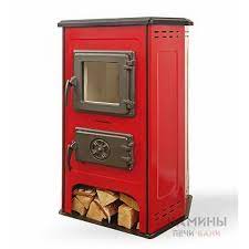Купить Печь-камин MBS Hit красный сталь в Слониме Амазонка бай фото в Слониме