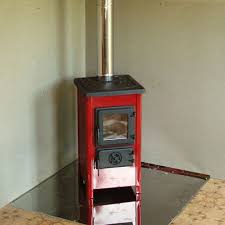 Купить Печь-камин MBS Hit красный сталь в Слониме Амазонка бай фото в Слониме