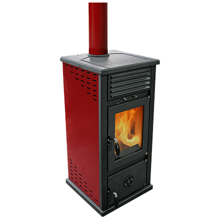 Печь-камин MBS Vesta Plus красная Амазонка бай фото в Слониме