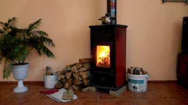 Купить Печь-камин MBS Vesta Plus красная в Слониме в Слониме