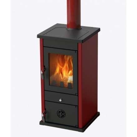 Печь-камин MBS Vesta Eco бордовая фото в Слониме