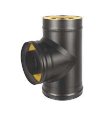 Сэндвич-тройник 90° BLACK AISI 430-0,8 мм утепл. 50 мм купить в Слониме