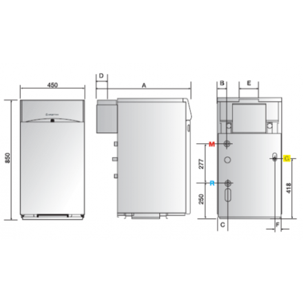 Газовый котел Ariston UNOBLOC G 38 RI в Слониме