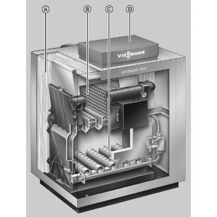 Газовый котел Viessmann Vitogas 100-F 35 в Слониме